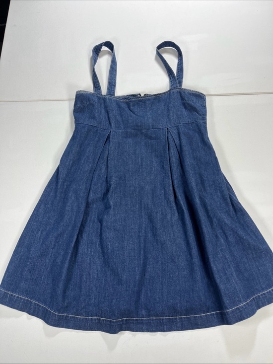 Reformation Dresses & Skirts - SOLD Reformation Denim Mini Dress Zip Womens Size 6 Minimal Cecil Adjustable